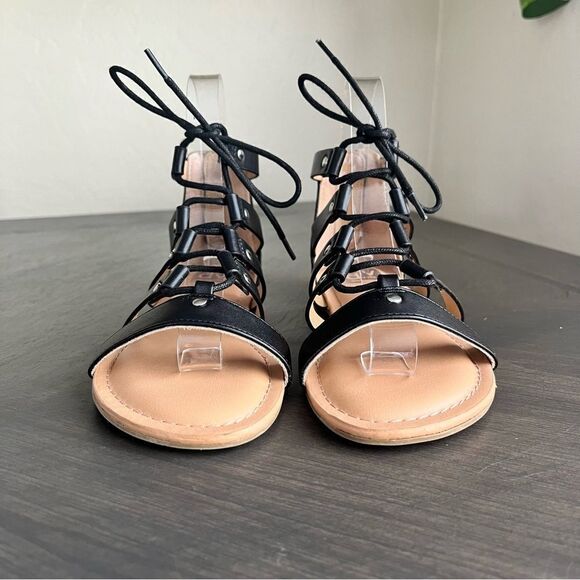 DOLCE VITA Girl’s Curse Gladiator Sandals in Black Size 1 NEW - Picture 8 of 16